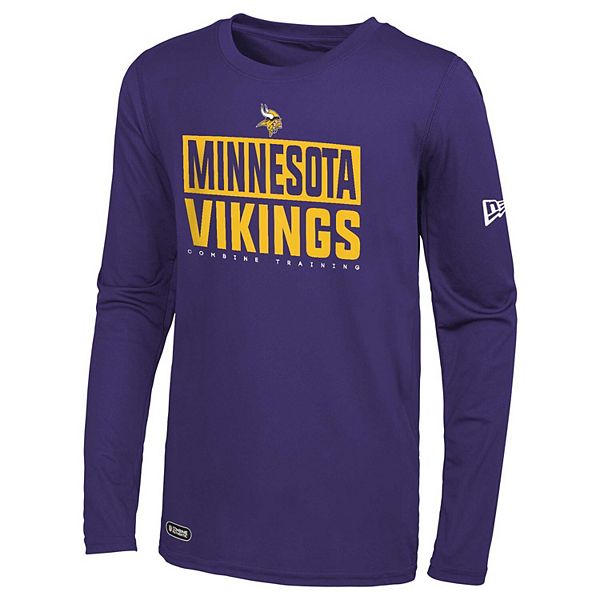 Men's New Era Purple Minnesota Vikings Combine Authentic Offsides Long  Sleeve T-Shirt