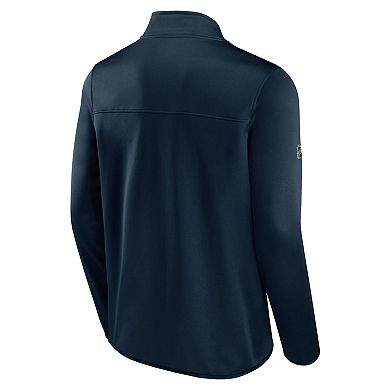 Men's Fanatics Branded Deep Sea Blue Seattle Kraken Authentic Pro Rink Fleece Full-Zip Jacket