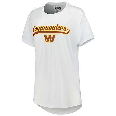 Women's Concepts Sport White/Charcoal Washington Commanders Sonata T-Shirt & Leggings Sleep Set