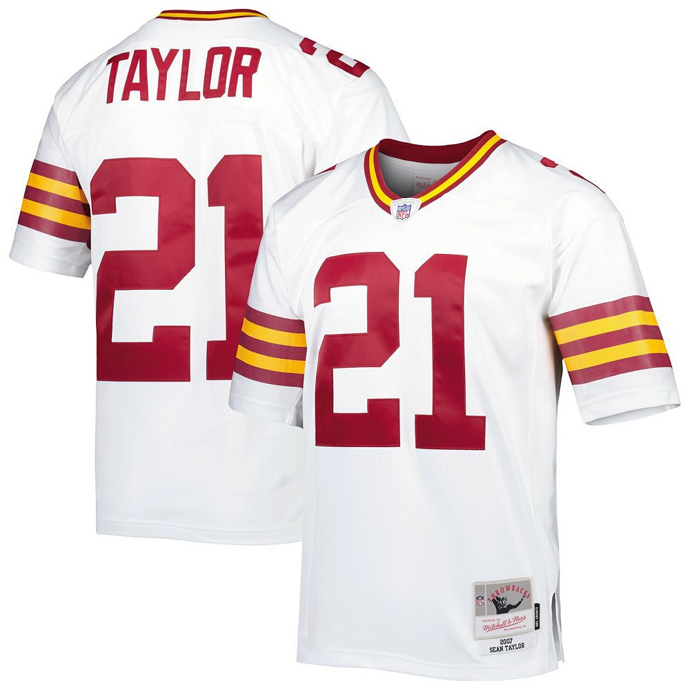 Men's Mitchell & Ness Sean Taylor White Washington Football