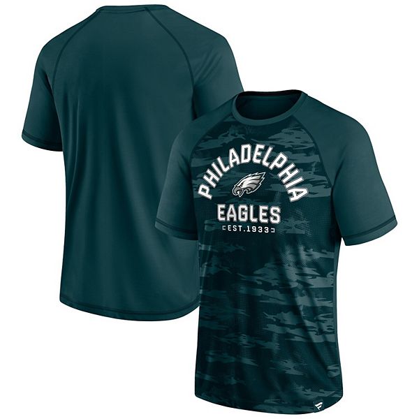 Fanatics Women's Branded White, Midnight Green Philadelphia Eagles Durable  Raglan 3/4-Sleeve T-shirt