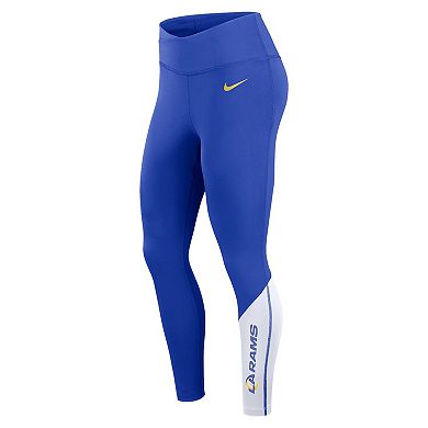 Women's Nike Royal/White Los Angeles Rams 7/8 Performance Leggings