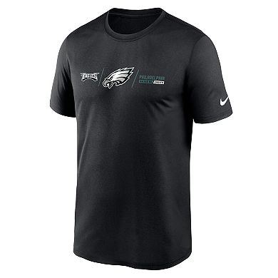 Men's Nike Black Philadelphia Eagles Horizontal Lockup Legend T-Shirt