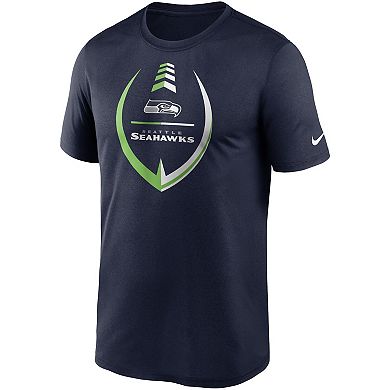 Men's Nike College Navy Seattle Seahawks Icon Legend Performance T-Shirt