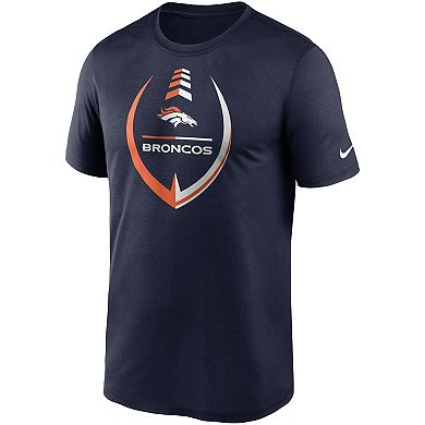 Men's Nike Navy Denver Broncos Icon Legend Performance T-Shirt