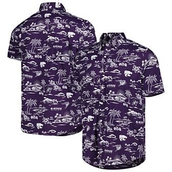 Men's Reyn Spooner Purple Kansas State Wildcats Performance Button-Down Shirt