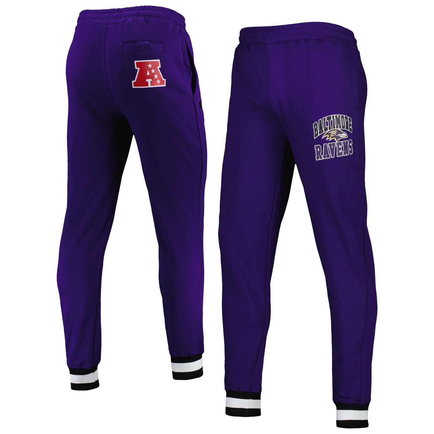 Men's NFL x Darius Rucker Collection by Fanatics Gray Baltimore Ravens Fleece Jogger Pants Size: Small