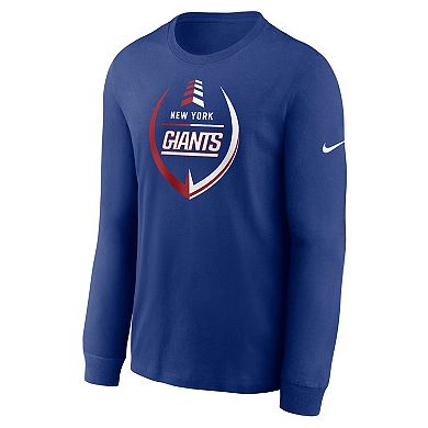 Men's Nike Royal New York Giants Icon Legend Long Sleeve T-Shirt