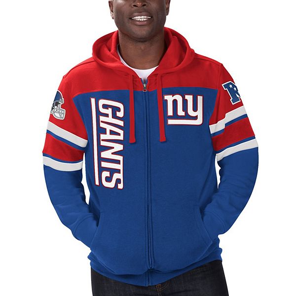 Starter New York Giants Crew Neck Sweatshirt with Zip Pockets XL / Giants White Mens Sportswear