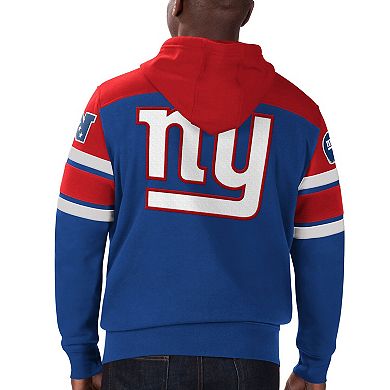 Men's Starter Royal New York Giants Extreme Full-Zip Hoodie Jacket