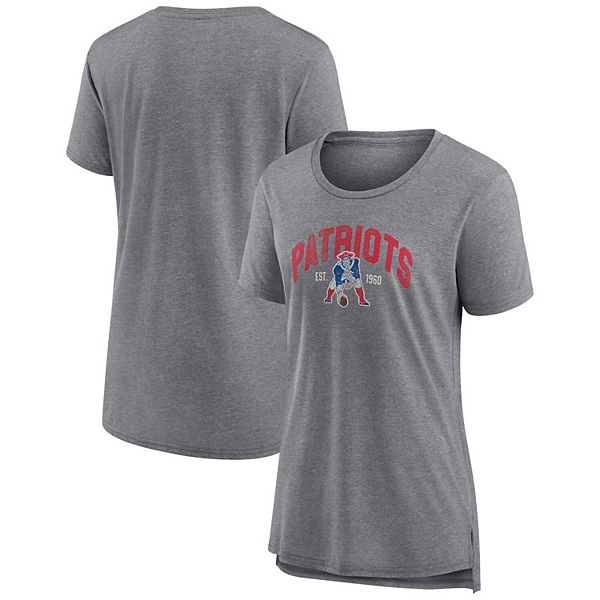 Cleveland Indians Fanatics Branded Heart & Soul T-Shirt - Heathered Gray