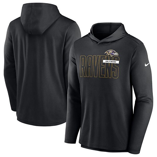 Men's Nike Black Baltimore Ravens Performance Team Pullover Hoodie