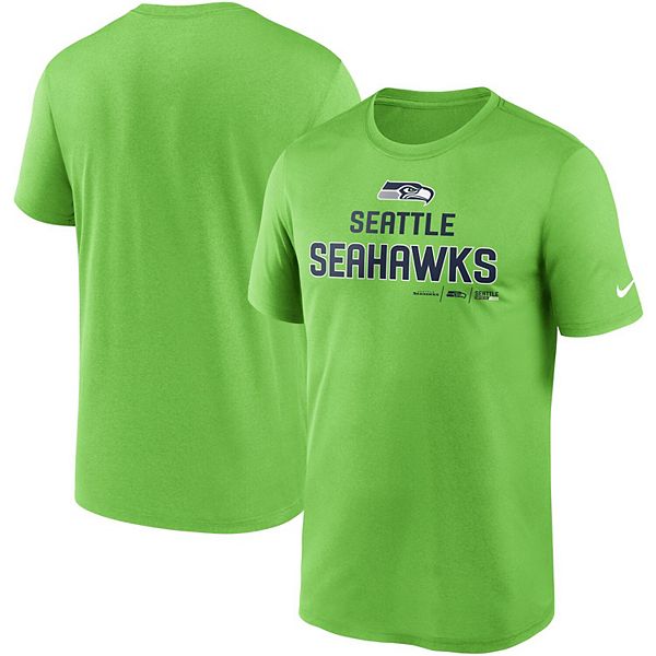 Mens Nike Neon Green Seattle Seahawks Legend Community Performance T Shirt 5065