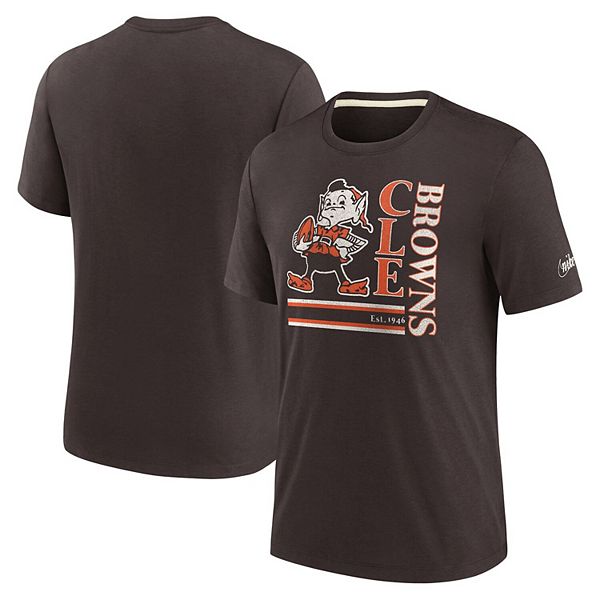 Nike Cleveland Browns Brown Wordmark Essential Short Sleeve T