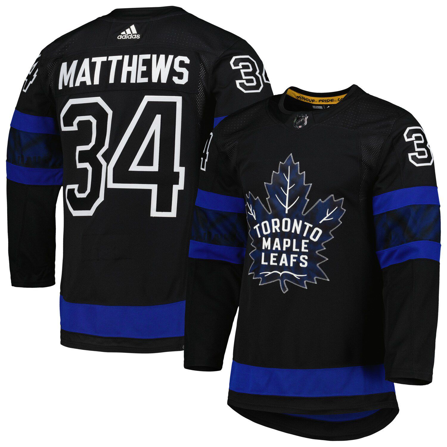 Auston Matthews Toronto Maple Leafs Youth Alternate Replica Player Jersey -  Black