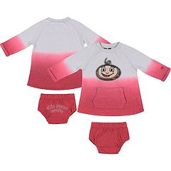 Infant Ohio State Buckeyes 2-Pack Girls Creeper Touchdown Set / 18 Months