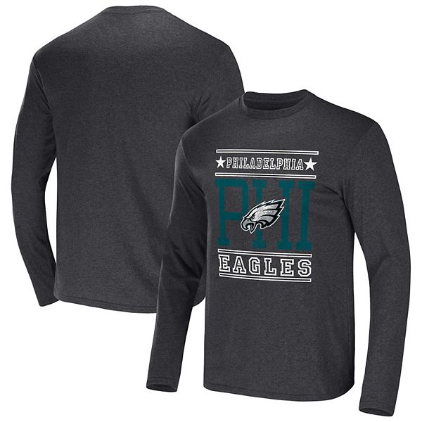 Philadelphia Eagles Fanatics Branded Big & Tall Practice Long Sleeve  T-Shirt - Heathered Gray