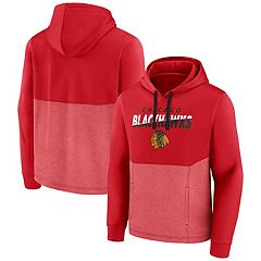 Women's Fanatics Branded Black Chicago Blackhawks Primary Team Logo Fleece V-Neck Pullover Hoodie Size: Large