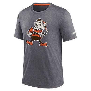 Men's Nike Heather Charcoal Cleveland Browns Brownie The Elf Rewind ...