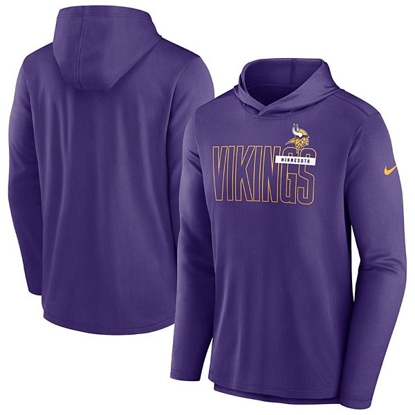 Men's Nike Purple Minnesota Vikings Performance Team Pullover Hoodie