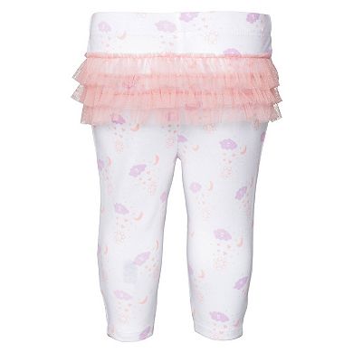 Girls Newborn & Infant White Washington Commanders Spreading Love Bodysuit and Tutu Leggings Set