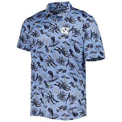 Men's Columbia Carolina Blue North Carolina Tar Heels Super Terminal Tackle Omni-Shade Polo