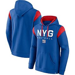 47 Men's '47 Royal/Red New York Giants Lacer V-Neck Pullover Hoodie