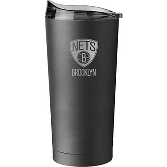Brooklyn Nets 20oz. Black Powder Coat Tumbler