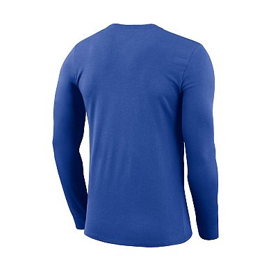 Men's Nike Royal Brazil National Team Primary Logo Legend Performance Long Sleeve T-Shirt