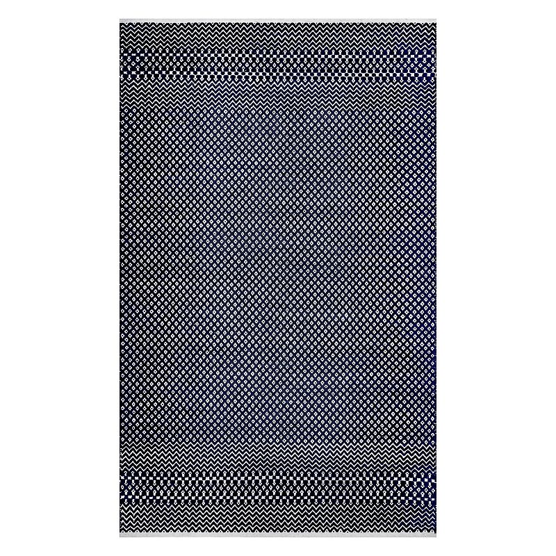 nuLoom Dalary Glen Check Area Rug, Blue, 5X8 Ft