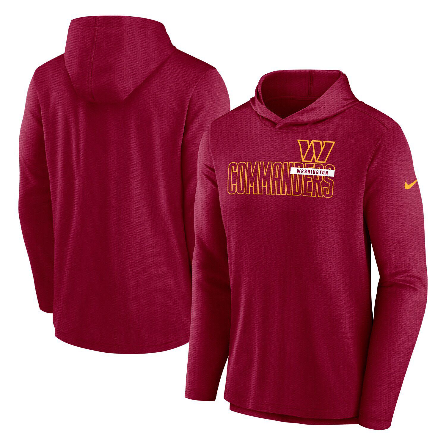 Nike Black Washington Commanders Wordmark Performance Pullover Hoodie