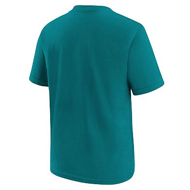 Youth Nike Teal Jacksonville Jaguars Logo T-Shirt