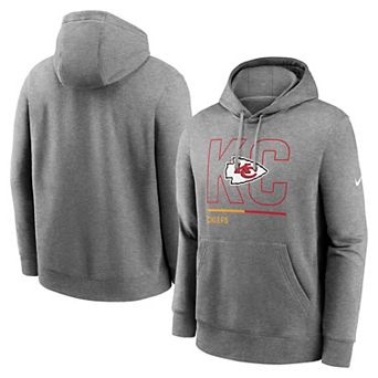 Men's Nike Heathered Gray Kansas City Chiefs City Code Club Fleece Pullover Hoodie