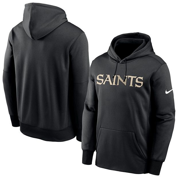 New Orleans Saints Nike Fan Gear Pullover Hoodie - Black