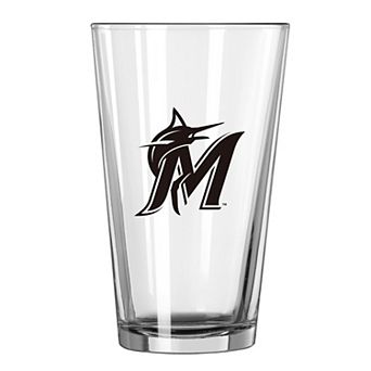 Miami Marlins 16oz. Team Wordmark Game Day Pint Glass