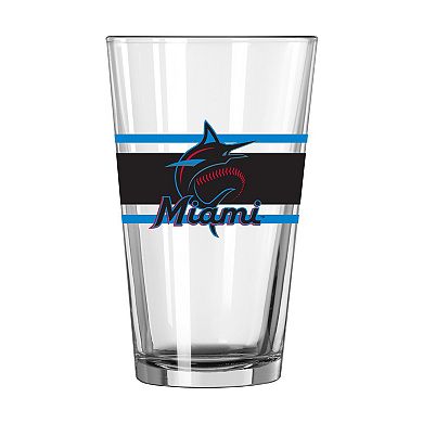 Miami Marlins 16oz. Team Wordmark Game Day Pint Glass