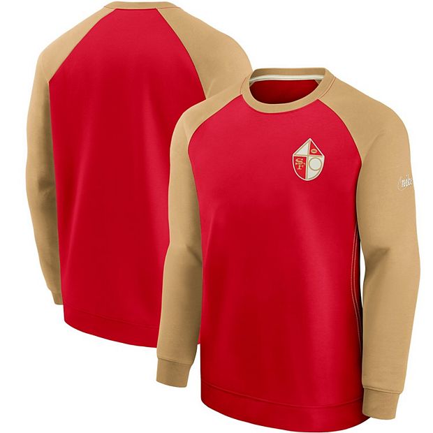 San Francisco 49ers Nike Dri-Fit Cotton Long Sleeve Raglan T-Shirt