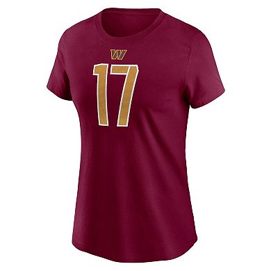 Women's Nike Terry McLaurin Burgundy Washington Commanders Player Name & Number T-Shirt