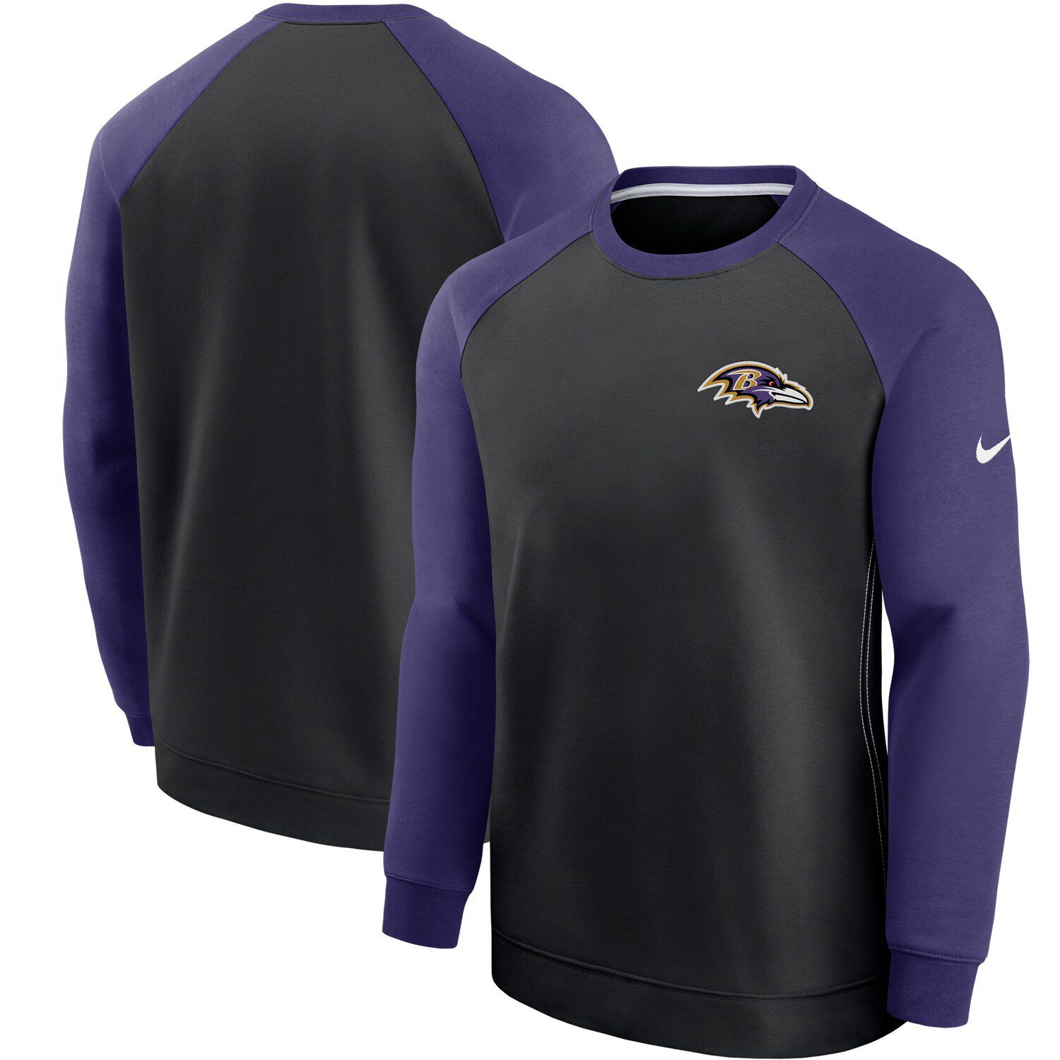 New Era Men's Heathered Gray Baltimore Ravens Combine Authentic