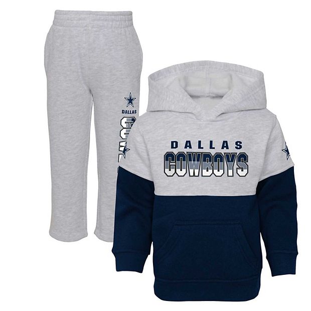 Toddler Heather Gray/Navy Dallas Cowboys Playmaker Hoodie and