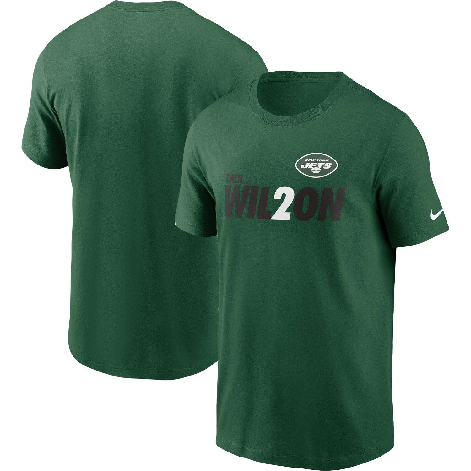 Youth Zach Wilson Green New York Jets Replica Player Jersey