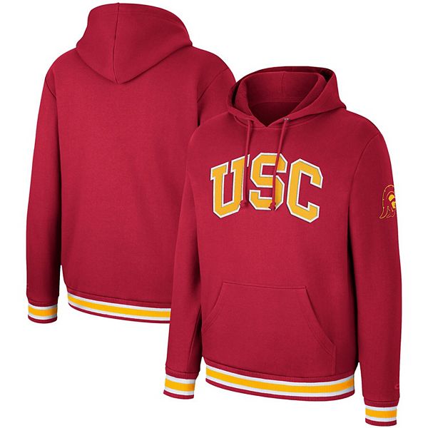 Men's Colosseum Cardinal USC Trojans Varsity Arch Pullover Hoodie