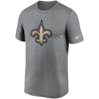 Men's Nike Heathered Charcoal New Orleans Saints Logo Essential Legend Performance T-Shirt