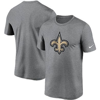 Men's Nike Heathered Charcoal New Orleans Saints Logo Essential Legend Performance T-Shirt