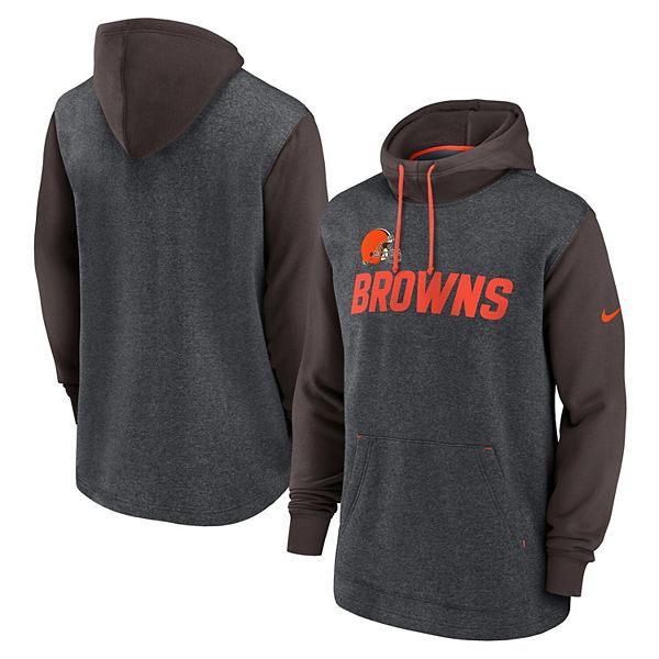 Cleveland Browns Historic Cutter & Buck CB Drytec Genre Textured Solid Mens  Polo - Cutter & Buck