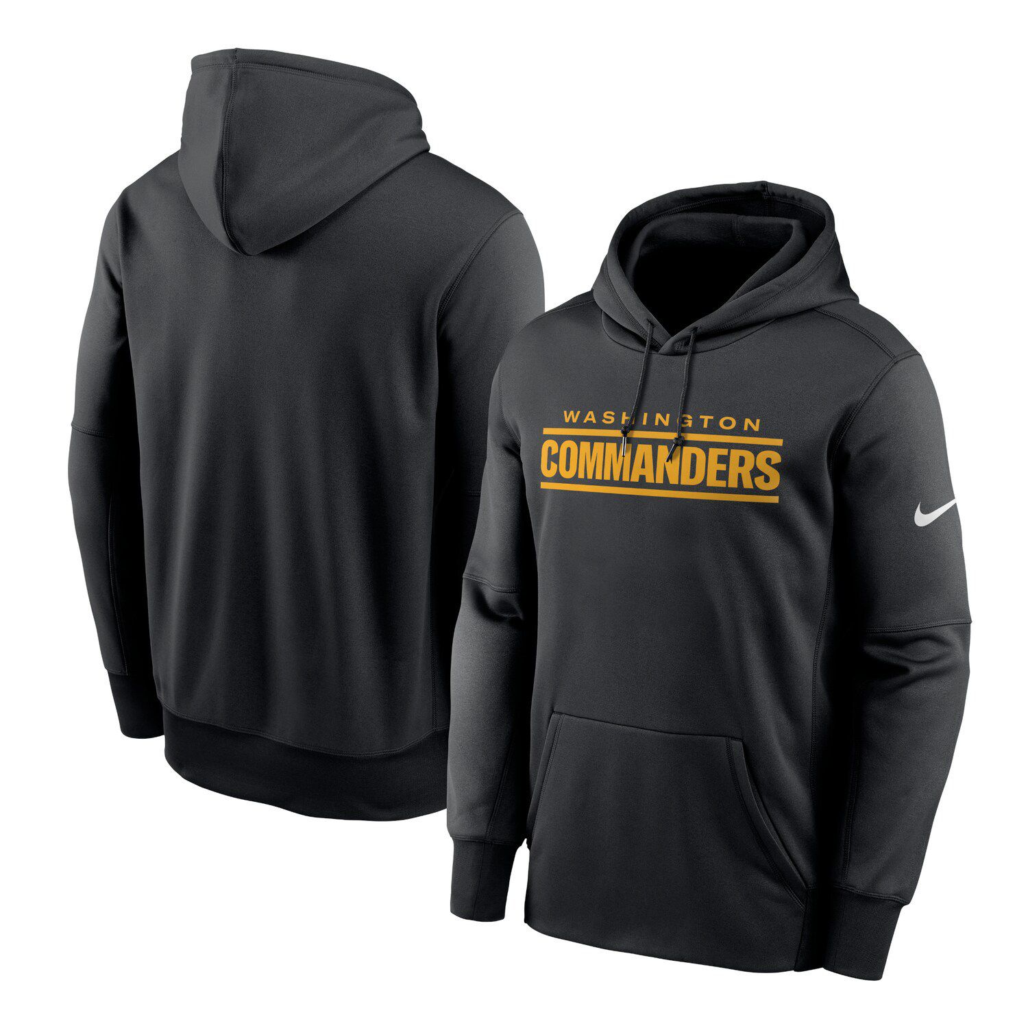 Washington Commanders Crucial Catch Club Nike Women's NFL Pullover Hoodie in Black, Size: 2XL | 01F000AZUZ-5WL