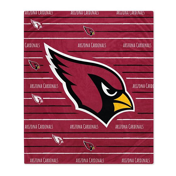 Arizona Cardinals 60'' x 80'' Logo Stripe Flannel Fleece Blanket