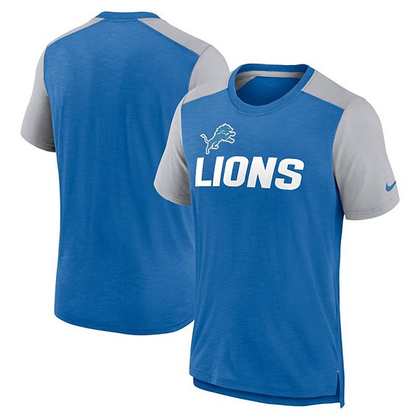 Nike Detroit Lions On Field Solid Polo Shirt Blue Men's S