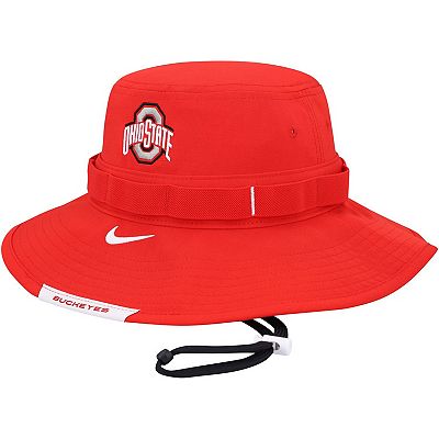 Men s Nike Scarlet Ohio State Buckeyes Boonie Performance Bucket Hat