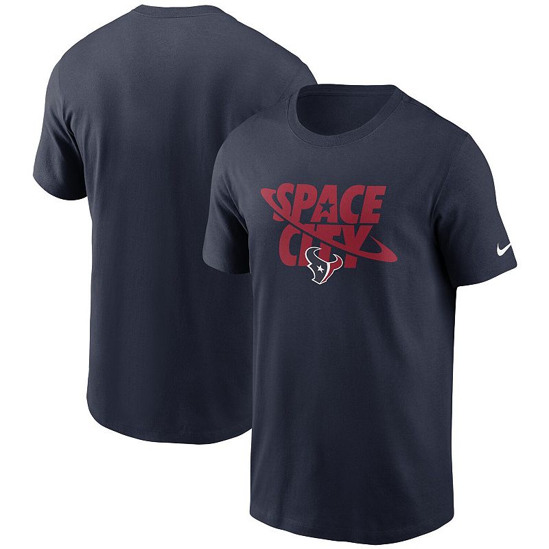 Mens Nike Navy Houston Texans Hometown Collection Space City T-Shirt, Size